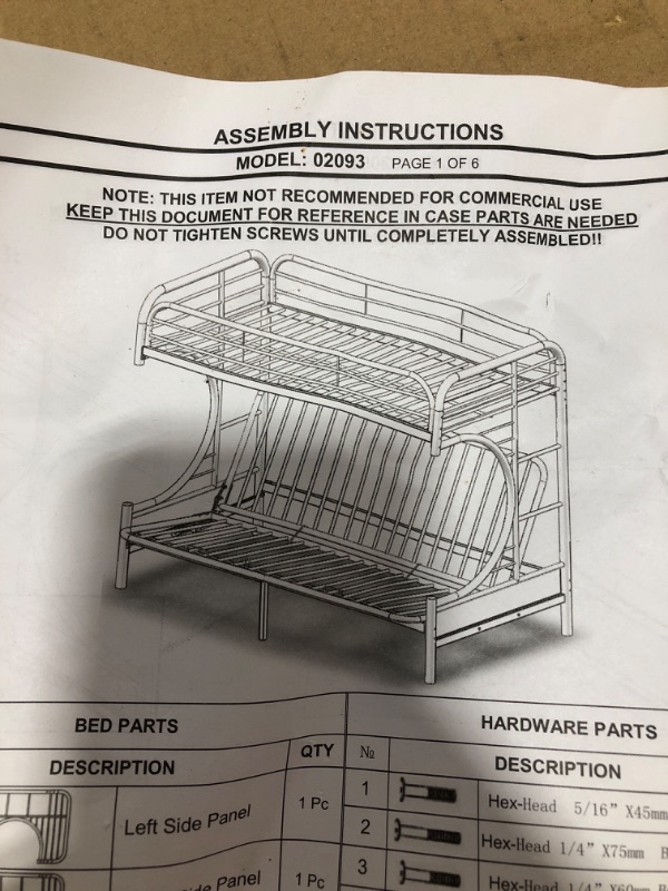 Photo 3 of [ 1 PIECE ONLY] Acme Eclipse Twin XL Over Queen Bunkbed in White
