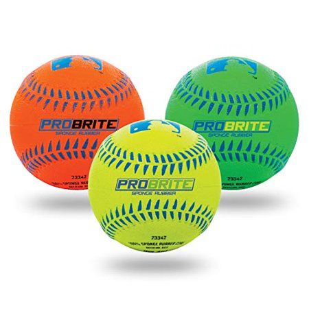 Photo 1 of  Franklin Sports - Pro Brite - Neon Rubber Teeball - MLB - Youth Tball - Baseball + Softball - Indoor & Outdoor Use 