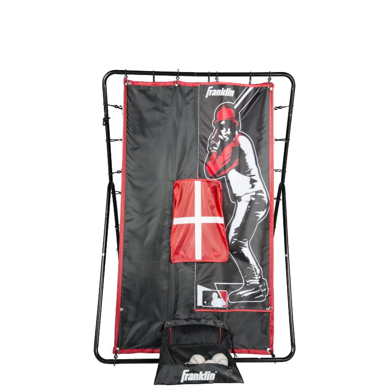 Photo 1 of  Franklin Sports Pitch Back Rebounder and Switch Hitter Pitching Target - 55 X 36 Inch 