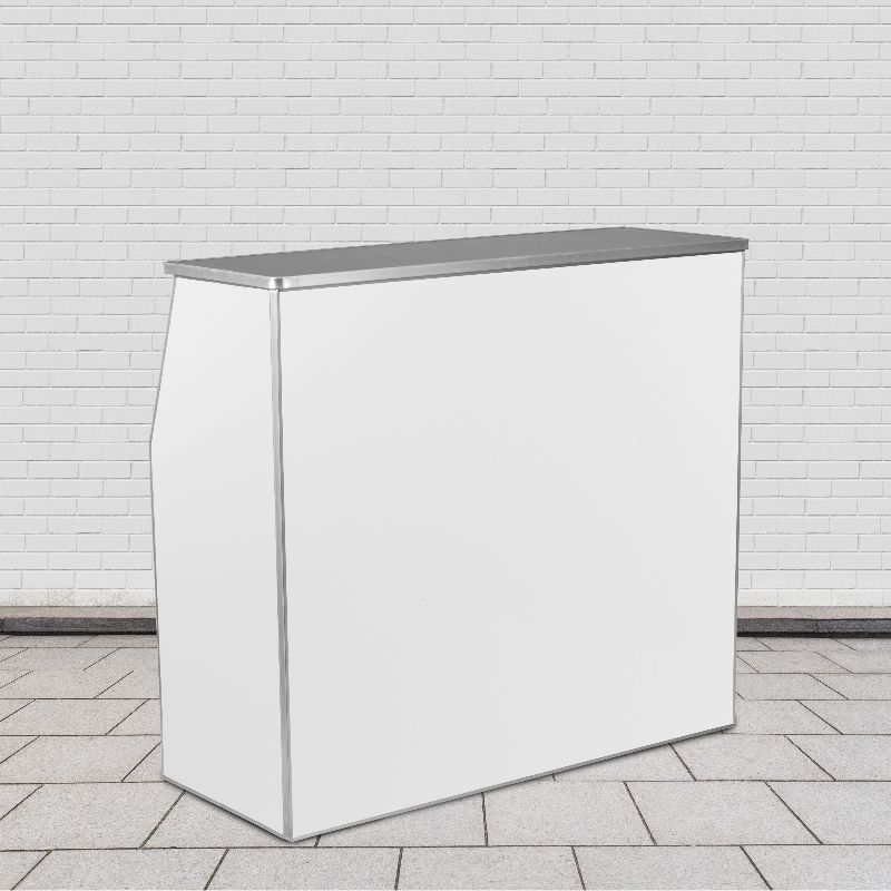 Photo 1 of  Flash Furniture 4' Laminate Foldable Bar - White 