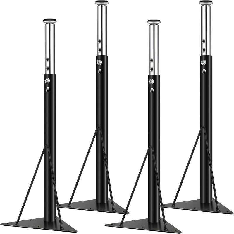 Photo 1 of Adjustable Table Legs,19-29 inch for Activity Table Office Table-Set of 4 (Black)