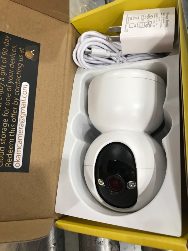 Photo 2 of 2K Security Camera for Baby Monitor Wifi 6, Pan/Tilt Indoor Cameras for Home Security, Indoor Camera with Motion Detection and Tracking, 2-way Talk, Color Night Vision,24/7 Cloud &SD, Works w/ Alexa 1pc