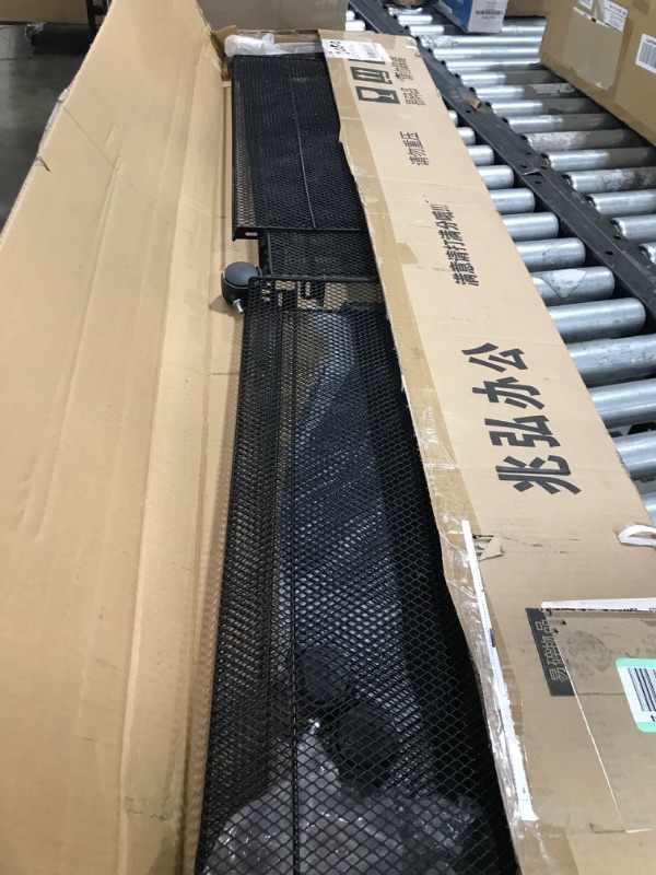 Photo 1 of lesolar Floor-Standing Magazine Rack 4-tier Newspaper Holder Book Display Shelf brochure Display Stand Floor Suitable for Exhibitions Shopping Malls Hospitals Offices School(Black)