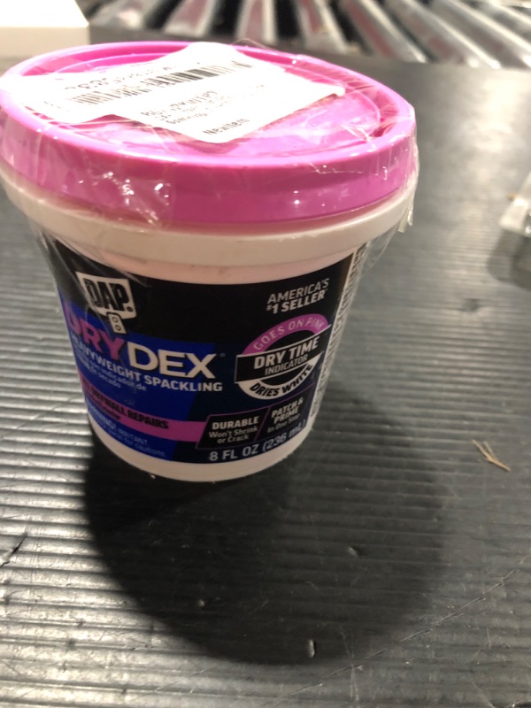 Photo 2 of 1/2 pt Dap 12328 DryDex Interior/Exterior Spackling 1/2 Pint