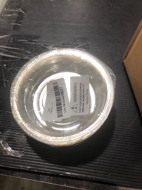 Photo 2 of 30 Packs Clear Plastic Plant Saucers 4 inch Drip Trays Plant Plate Dish for Indoor Planters Flower Pots, Bulk
