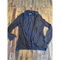 Photo 1 of   open front cardigan size xl 100% viscose BLUE  soft classic minimalist 
