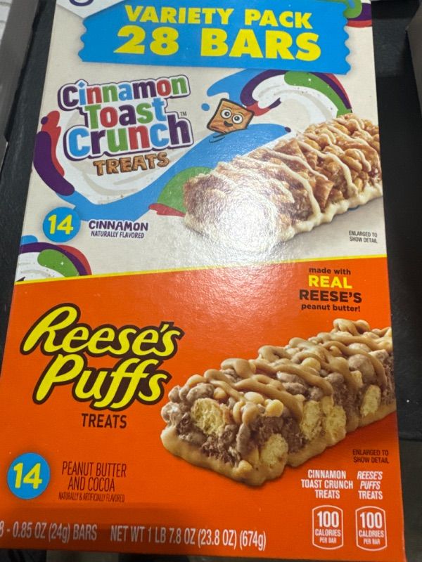 Reese’s Puffs Cinnamon Toast Crunch Cereal Treat Bars Variety Packexp …