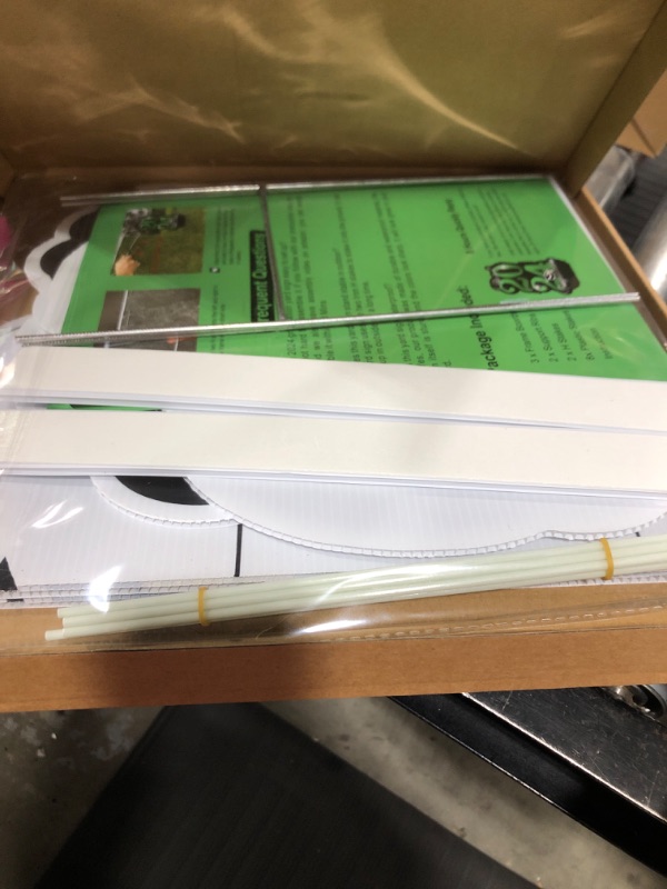 Photo 1 of 35 Inch 2024 Graduation Decoration Large Grad Yard Signs Personalized Name Graduation Lawn Sign Glitter Waterproof Congrats Grad Sign with Stakes for Graduation Party Outdoor Decorations Black