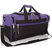 Photo 1 of 21" Blank Sports Duffle Bag Gym Bag Travel Duffel with Adjustable Strap in Purple
