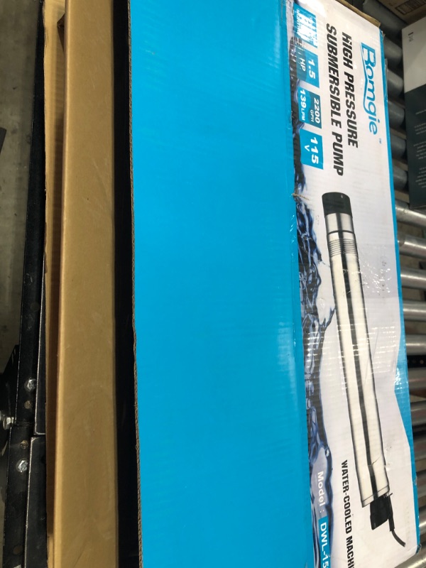 Photo 3 of 1.5HP Shallow Deep Well Pump 170FT Head, 1902GPH w/72.2FT Power Cord 115V, Stainless Steel Submersible High Pressure Water Well Pump, Shallow Well Pump for Home, Irrigation Low Noise