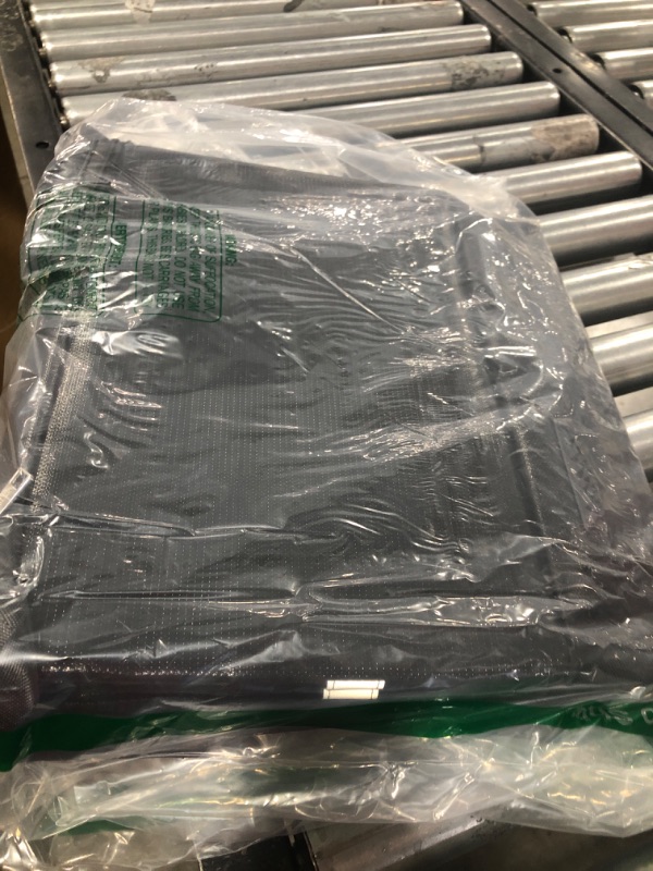 Photo 1 of Fireproof Document Box with Lock, ETRONIK 2 Layer File Organizer with 5 Tab Inserts, Portable Office Collapsible File Storage with Reflective Strip for Hanging Letter, Legal Size Folder, Certificate 42L Black