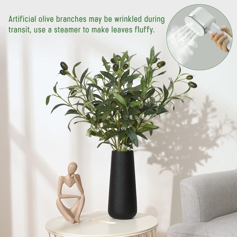 Photo 1 of 3pcs Olive Branches for Vases, Faux Olive Tree Branches with Lifelike Olives, Artificial Greenery Stems for Vases Centerpieces Floral Arrangements Decor,