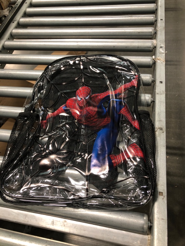 Photo 2 of Spiderman 17'' clear pvc school backpack