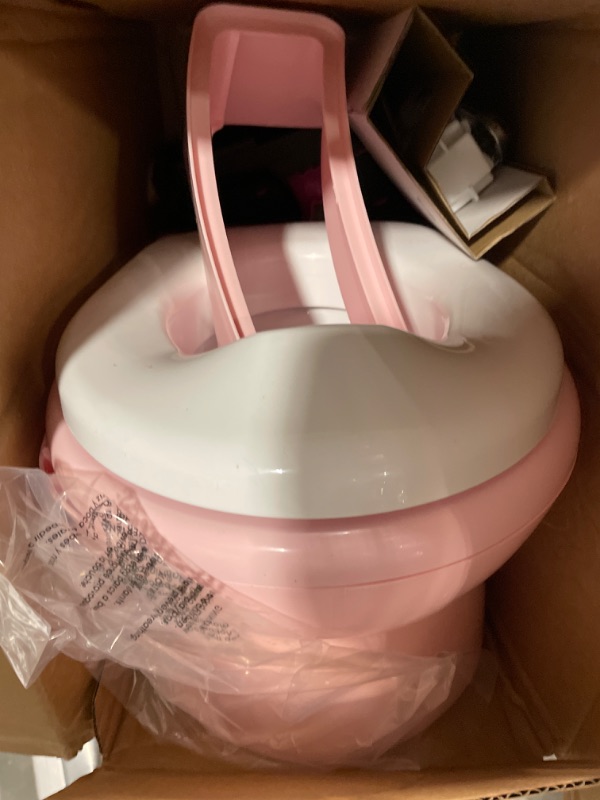 Photo 3 of HTTMT- Training Toilet Seat Chair For Toddler Boys kids & Girls with Flushing Sounds Pink (Center Push Flushing) [P/N: ET-BABY004-PINK]