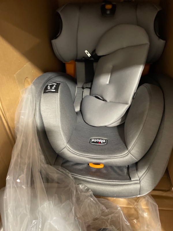 Photo 4 of Chicco OneFit ClearTex All-in-One Car Seat, Rear-Facing Seat for Infants 5-40 lbs, Forward-Facing Car Seat 25-65 lbs, Booster 40-100 lbs, Convertible Car Seat | Slate/Grey