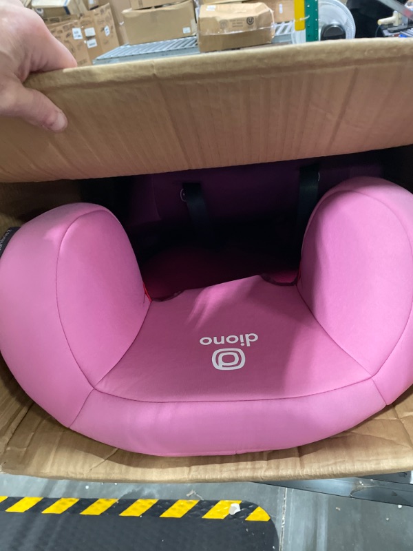 Photo 3 of Diono Cambria 2 XL 2022, Dual Latch Connectors, 2-in-1 Belt Positioning Booster Seat, High-Back to Backless Booster with Space and Room to Grow, 8 Years 1 Booster Seat, Pink NEW! Pink