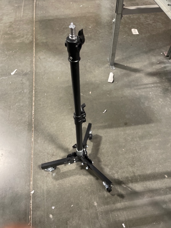 Photo 2 of Proaim 5/8” Folding Wheel Base Stand for Lights & Studio Photography | Max. Height: 8.6 Feet & Payload up to: 13.06kg / 30lb | for Softboxes & Camera Stabilizer System (TP-FWBS-01)