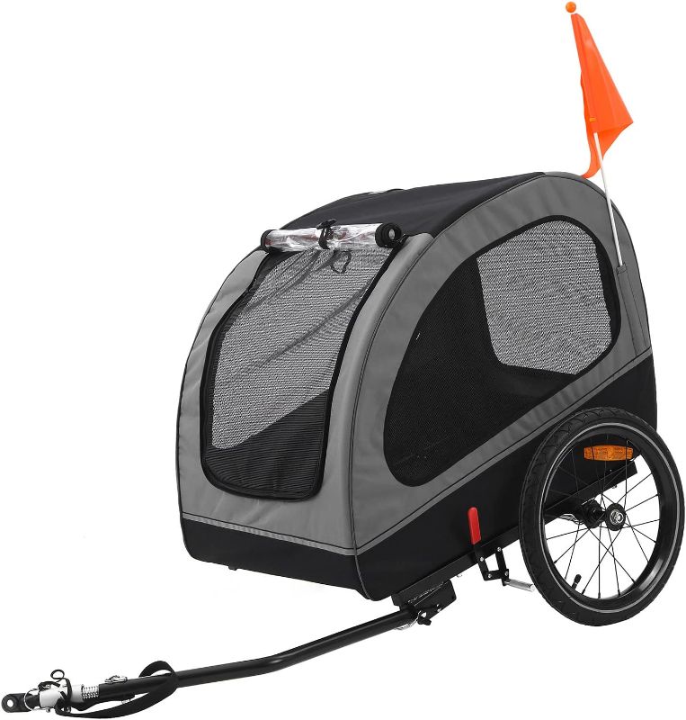 Photo 1 of ANOUR Dog Bike Trailer,Bicycle Trailers for Travel,Dog Cart for Small and Medium Dogs,Dog Wagons with Connector for Senior Dogs, Under 55 pound
