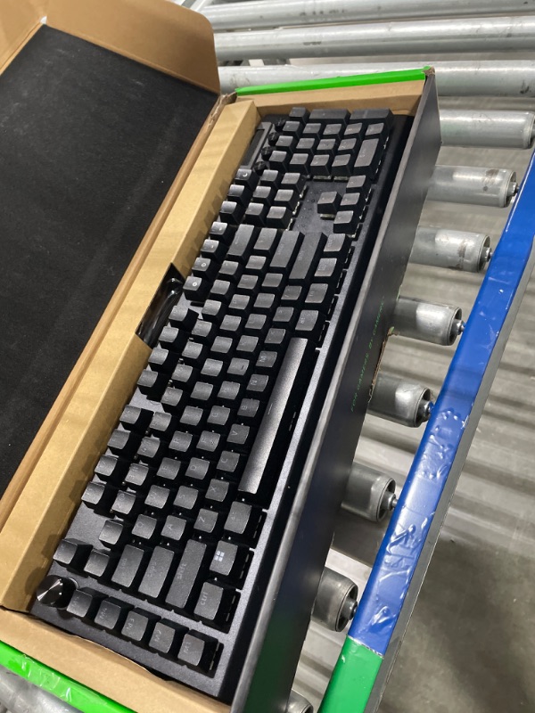 Photo 3 of Razer BlackWidow V4 Pro Wired Mechanical Gaming Keyboard: Yellow Mechanical Switches - Linear & Silent - Doubleshot ABS Keycaps - Command Dial - Programmable Macros - Chroma RGB - Magnetic Wrist Rest Yellow Switches - Linear & Silent