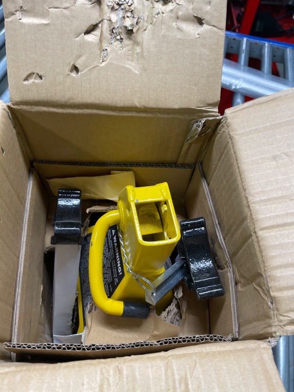 Photo 1 of [2022 Upgraded] Jack Boss Car Jack Stands 3 Ton (6,600 lb) Capacity, Extra Reinforced Double Locking Car Lifting Stand Adjustable Jack Stand, Yellow, 1 Pair
