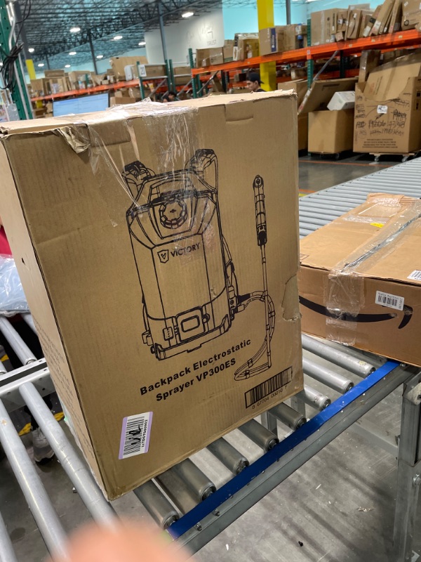 Photo 1 of Victory Innovations Cordless Electrostatic Handheld Sprayer for Disinfectants and Sanitizers, 360° Coverage, 3-in-1 Nozzle, Easy Fill Tank Covers 23,000 Sq Ft, Green, 2.25 Ga (Pack of 1), (VP300ES)