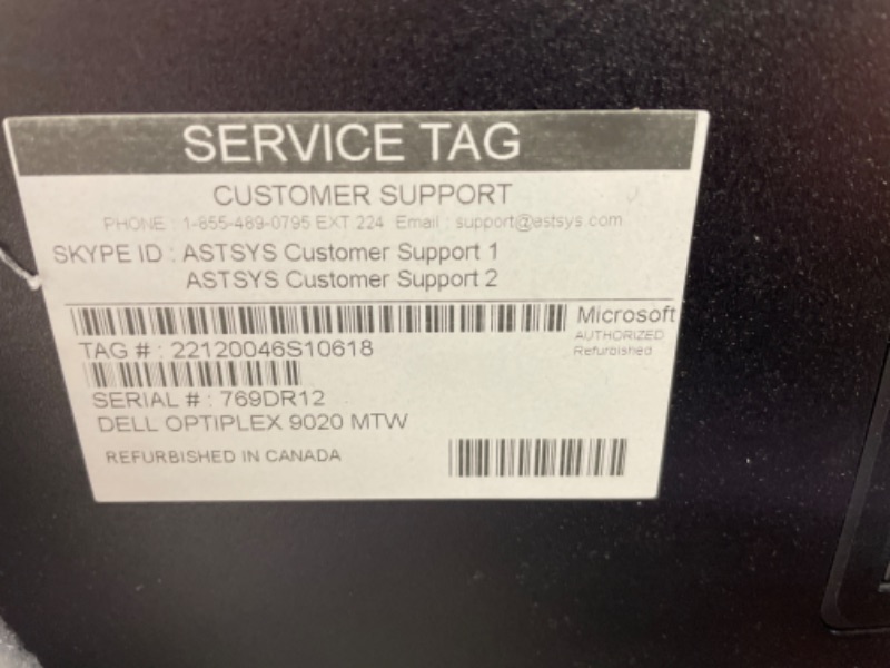 Photo 3 of **FOR PARTS ONLY** Dell Optiplex 9020 Small Form Factor Desktop with Intel Core i7-4770 Upto 3.9GHz, HD Graphics 4600 4K Support, 32GB RAM, 1TB SSD, DisplayPort, HDMI, Wi-Fi, Bluetooth - Windows 10 Pro (Renewed) Intel Core i7-4770 | No Optical