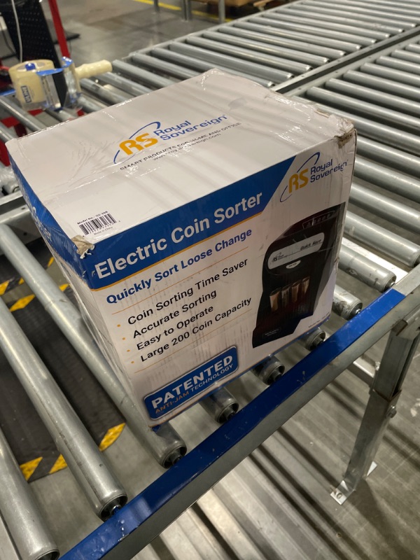 Photo 1 of Royal Sovereign 1 Row Electric Coin Sorter/Counter with Patented Anti-Jam Technology (QS-3AN)