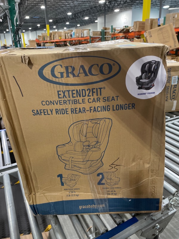 Photo 3 of Graco Extend2Fit Convertible Car Seat | Ride Rear Facing Longer with Extend2Fit, Redmond 2-in-1 Redmond