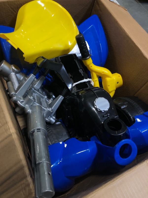 Photo 3 of Kid Motorz Xtreme Quad 6V Vehicle, Blue & Yellow (672)