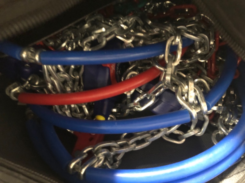 Photo 1 of Peerless 0232805 Auto-Trac Light Truck/SUV Tire Traction Chain - Set of 2 & TireChain.com 39229 Truck Spider Tensioner Tightener Bungee Tire Chains Set of 2, Assorted Series 2300 - 232805 Traction Chain + 39229 Spider Tensioner