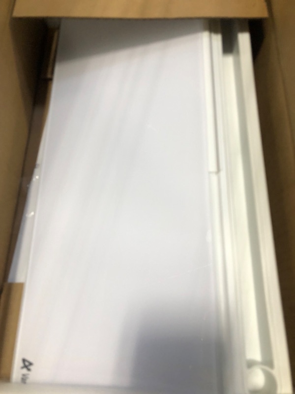 Photo 3 of Desk Whiteboard Dry Erase Glass Whiteboard, Varhomax Desktop White Board with Storage to-do List Memo Notepad Desktop Buddy Keyboard Stand for Home Office and School Accessories Supplies (White)