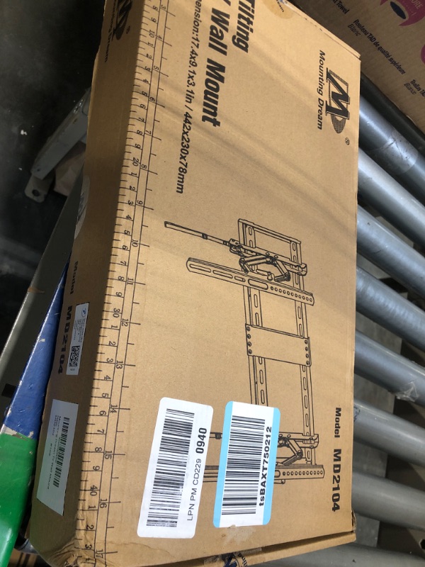 Photo 1 of Mounting Dream Advanced Tilt TV Wall Mount for Most 42-90 Inch TVs, Premium Wall Mount TV Bracket with Full Tilt Extension up to 7 inch, Fits 16", 18", 24" Studs, Max VESA 600x400mm and 120LBS MD2104