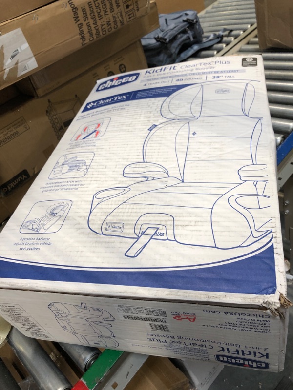 Photo 1 of Chicco KidFit ClearTex Plus 2-in-1 Belt-Positioning Booster Car Seat, Backless and High Back Booster Seat, for Children Aged 4 Years and up and 40-100 lbs. | Lilac/Purple KidFit Plus with ClearTex® No Chemicals Lilac