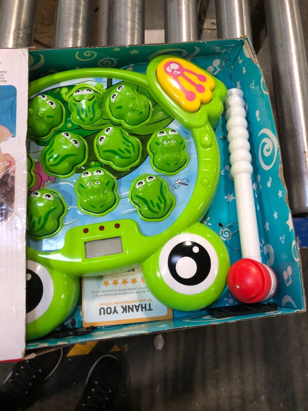 Photo 1 of CifToys Interactive Whack a Frog Game for Kids Ages 3, 4, 5, 6, 7, 8 Years Old Boys Girls, Fun Learning Gift for Toddlers, 2 Early Developmental Toy Hammers Included
