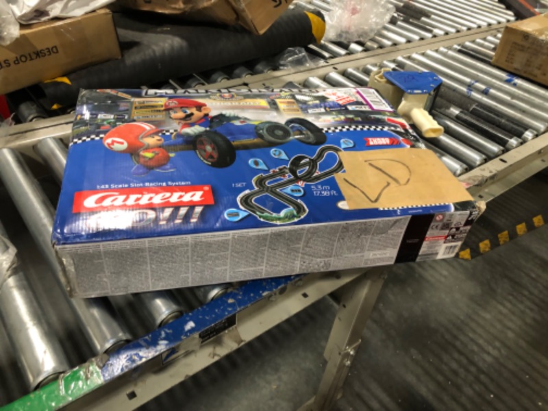 Photo 1 of Carrera GO!!! 62492 Mario Kart Mach 8 Electric Slot Car Racing Track Set 1:43 Scale feat. Mario and Luigi