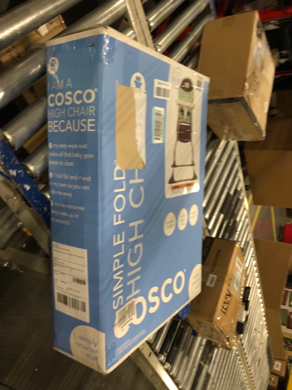 Photo 1 of Cosco Simple Fold High Chair with 3-Position Tray (Elephant Squares)