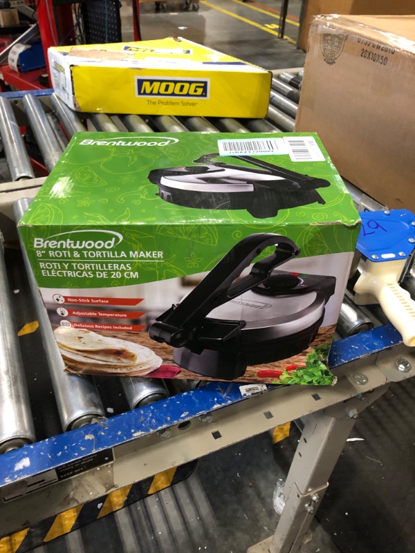 Photo 1 of Brentwood TS-127 Stainless Steel Non-Stick Electric Tortilla Maker, 8-Inch
