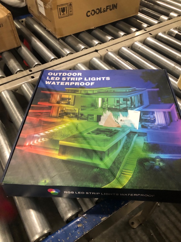 Photo 1 of AILBTON 100ft Outdoor LED Strip Lights Waterproof,IP68 Outside Led Light Strips Waterproof with Bluetooth App Remote Control,Music Sync RGB Exterior Led Rope Lights,for Balcony,Deck,Roof,Garden,Pool