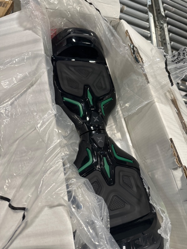 Photo 3 of **MISSING CHARGER** Hover-1 Superfly Electric Hoverboard, 7MPH Top Speed, 6 Mile Range, Long Lasting Li-Ion Battery, 5HR Full Charge, Built-In Bluetooth Speaker, Rider Modes: Beginner to Expert, Black