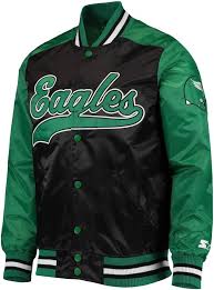 Photo 1 of Men’s Eagles Green Bomber Letterman Varsity Jacket 3XL