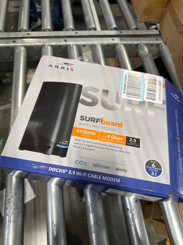 Photo 2 of ARRIS Surfboard G36 DOCSIS 3.1 Multi-Gigabit Cable Modem & AX3000 Wi-Fi Router | Comcast Xfinity, Cox, Spectrum| Four 2.5 Gbps Ports | 1.2 Gbps Max Internet Speeds | 4 OFDM Channels | 2 Year Warranty Cable Modem Router - DOCSIS 3.1 Gigabit