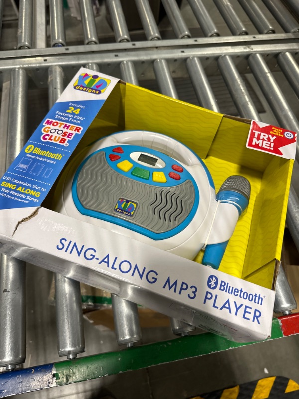 Photo 2 of eKids KIDdesigns Mother Goose Club Bluetooth Sing Along Portable MP3 Player Real Mic 24 Songs