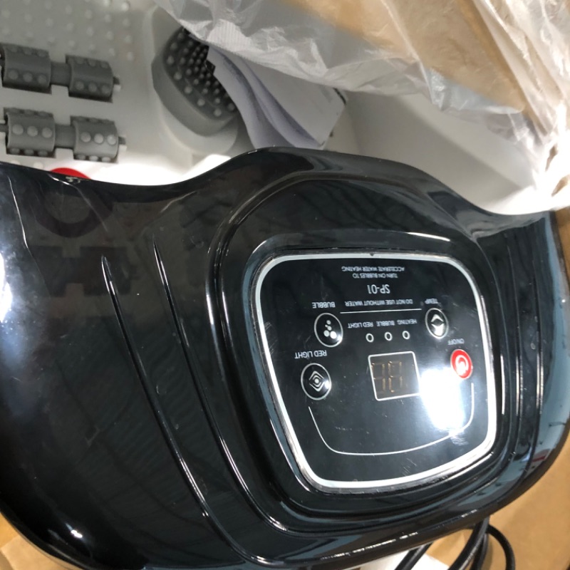 Photo 1 of Foot Spa Bath Massager with Heat, Epsom Salt,Bubbles, Vibration and Red Light,8 Massage Roller Pedicure Foot Spa Tub for Stress Relief,Foot Soaker with Acupressure Massage Points&Temperature Control