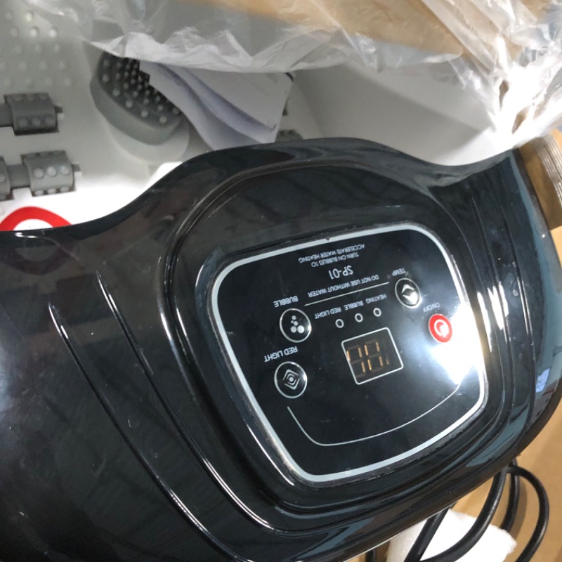 Photo 1 of Foot Spa Bath Massager with Heat, Epsom Salt,Bubbles, Vibration and Red Light,8 Massage Roller Pedicure Foot Spa Tub for Stress Relief,Foot Soaker with Acupressure Massage Points&Temperature Control