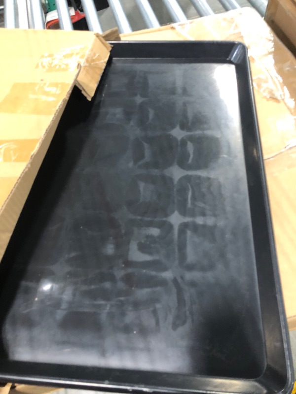 Photo 1 of 22'' x 21''Large Oil Drain Pan, Mini Fridge Drip Pan,Mini Fridge Air Conditioner Washing Machine Leak-Proof Drip Tray, Oil Drain Pans for Changing Oil (2 PCS)