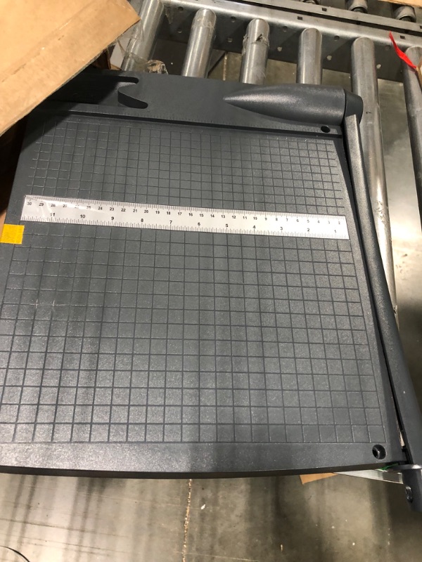 Photo 1 of MROCO Paper Cutter 12" Cut Length Paper Trimmer, Guillotine Paper Trimmer with 12 Sheet Capacity Paper Slicer with Drawer Storage, Heavy Duty Guillotine Paper Cutters and Trimmers for Cardstock 12" Cut with Drawer