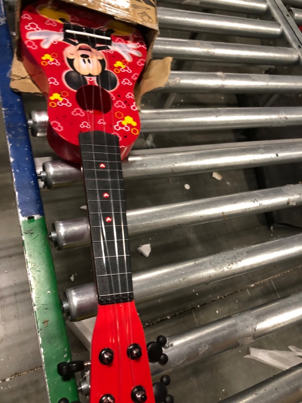 Photo 5 of First Act Mickey Mouse Toy Ukulele, 20 Inch - Ukulele for Beginners, Musical Instruments for Toddlers and Preschoolers - Features Your Child’s Favorite Disney Character