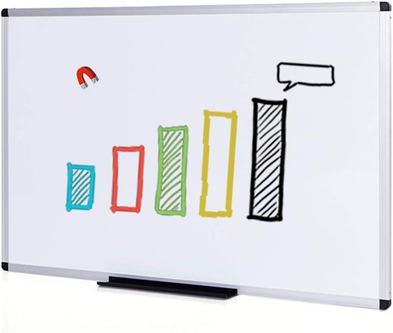 Photo 1 of VIZ-PRO Magnetic Dry Erase Board, 24 X 18 Inches, Silver Aluminium Frame
