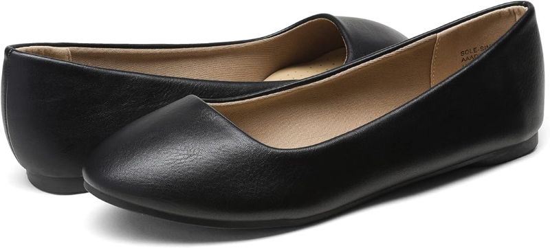 Photo 1 of DREAM PAIRS Women's Sole-Simple Ballerina Walking Flats Shoes
