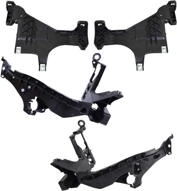 Photo 1 of Bapmic 8T0941453B Front Right & Left Headlight Mounting Support Plate Bracket Set 
